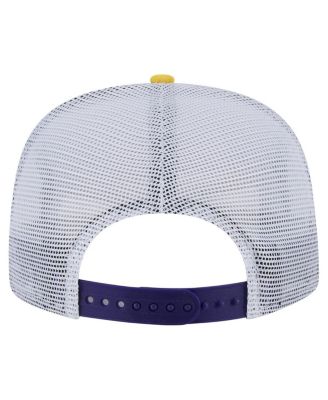 Men's Purple/Gold Los Angeles Lakers Throwback Dye Golfer Snapback Hat