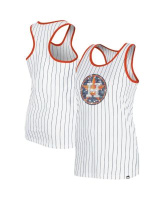 New Era - Women's White Houston Astros Gameday Pinstripe Tank Top