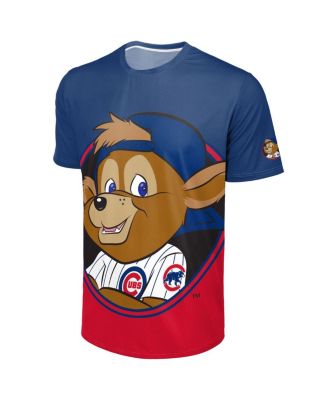 Men's Royal/Red Chicago Cubs Big Logo Mascot T-Shirt