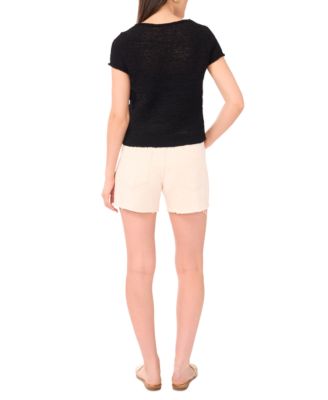 Women's Short-Sleeve Knit Top
