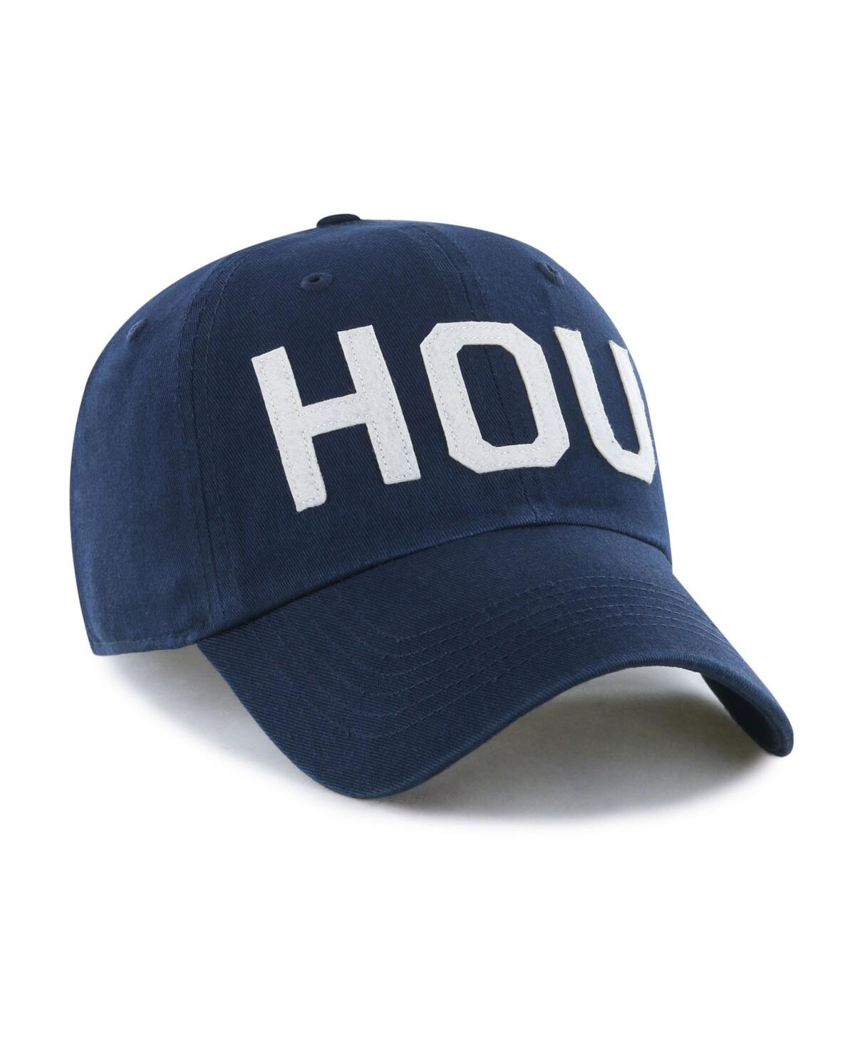 47 Brand Women's Navy Houston Texans Finely Clean Up Adjustable Hat