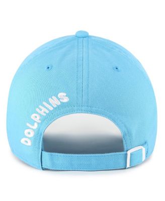 Women's Blue Miami Dolphins Bright Side Clean Up Adjustable Hat