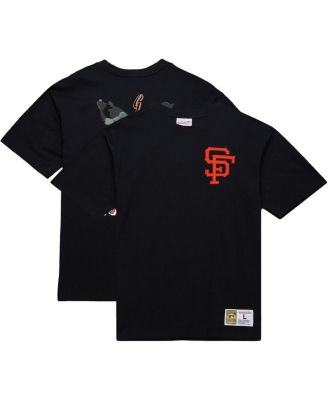 Mitchell & Ness - Men's Willie Mays Black San Francisco Giants Legends Collection Vintage Logo T-Shirt