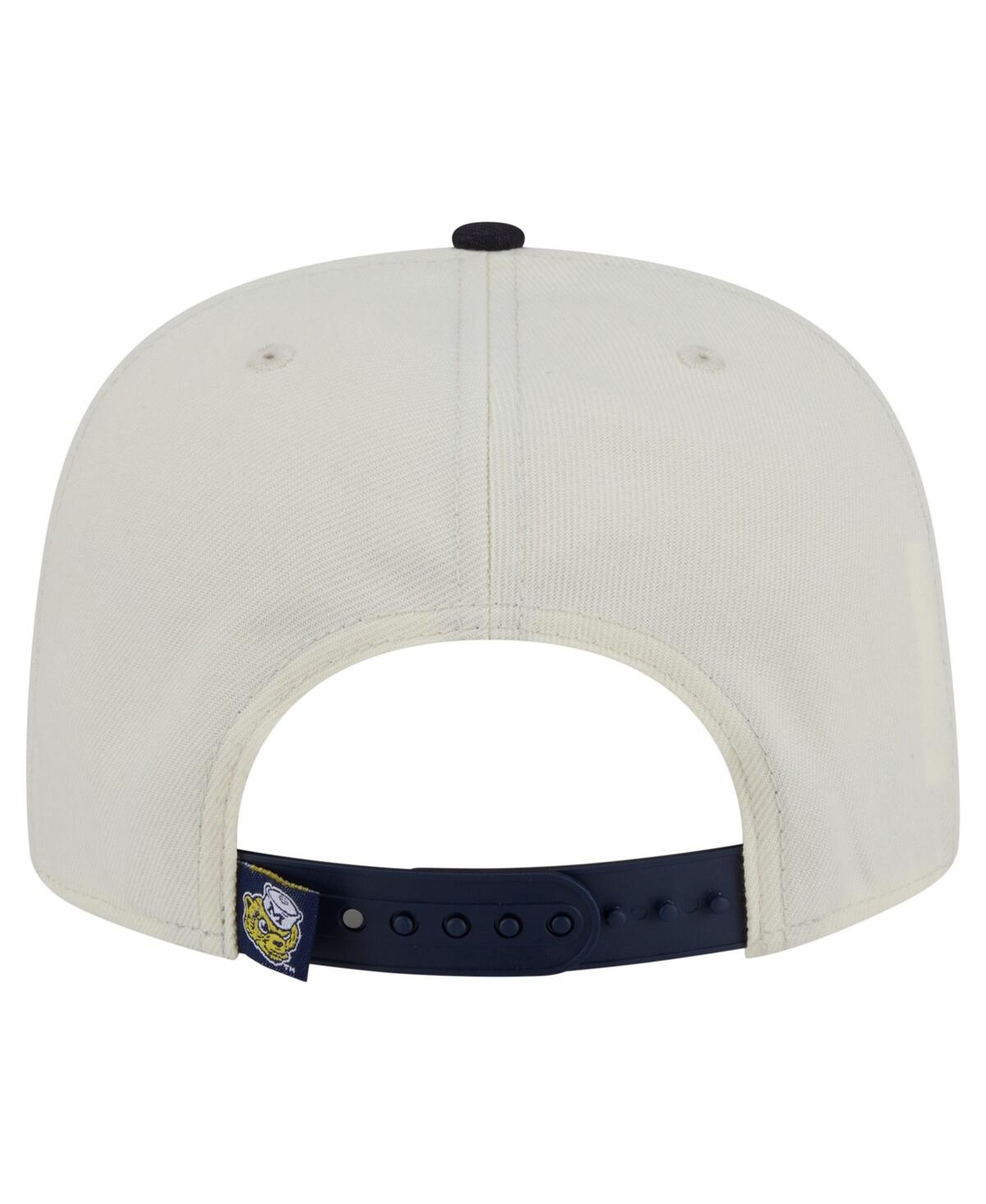 NEW ERA MEN'S WHITE MICHIGAN WOLVERINES COLLEGIATE 9FIFTY A-FRAME SNAPBACK HAT 