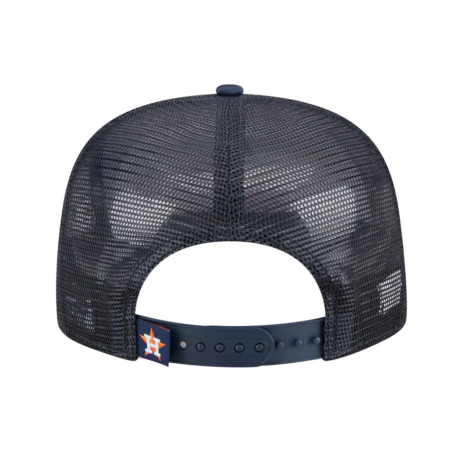Men's Navy Houston Astros Retro Satin Script Golfer Adjustable Hat