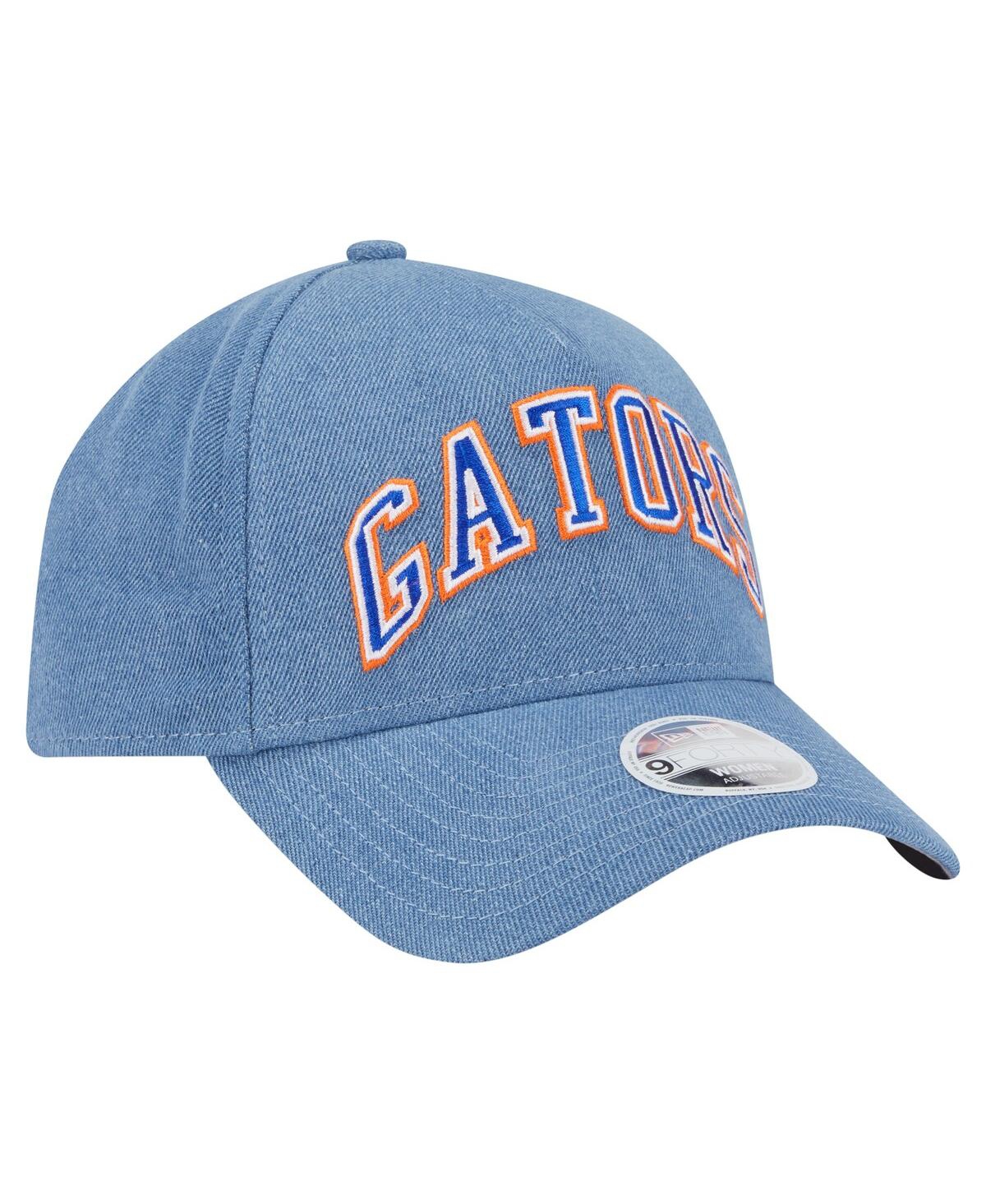 Shop New Era Women's Denim Florida Gators A-frame 9forty Adjustable Hat