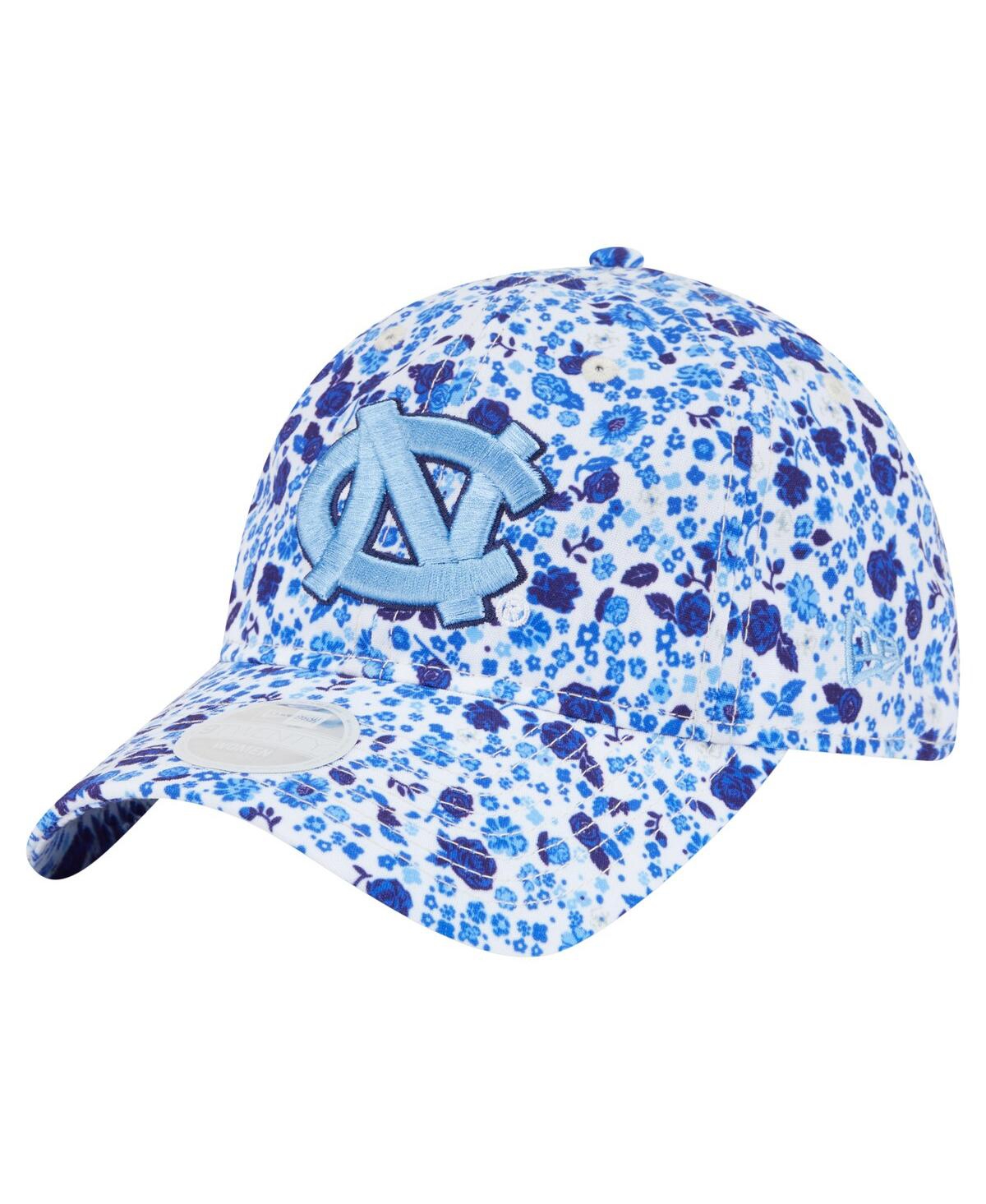 New Era Women's White North Carolina Tar Heels Blooming 9twenty Adjustable Hat