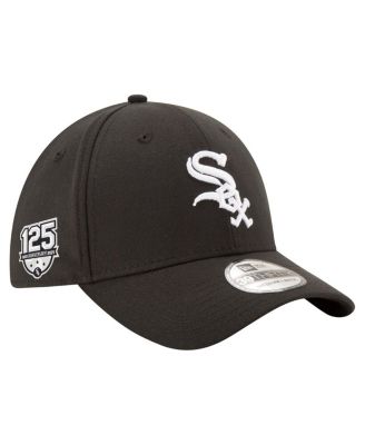 New Era - Men's Black Chicago White Sox 125th Anniversary 39THIRTY Flex Hat
