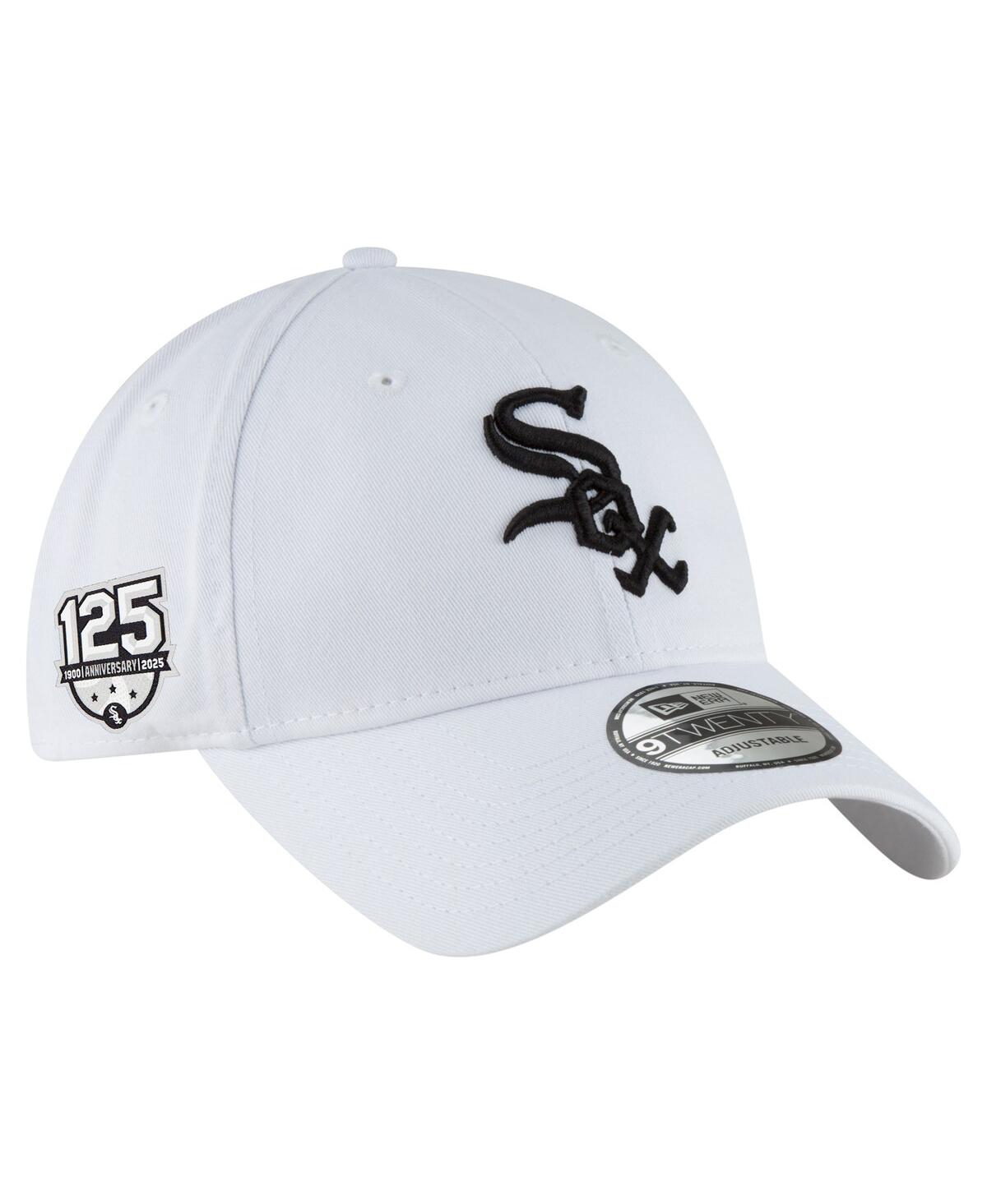 NEW ERA MEN'S WHITE CHICAGO WHITE SOX 125TH ANNIVERSARY 9TWENTY ADJUSTABLE HAT 