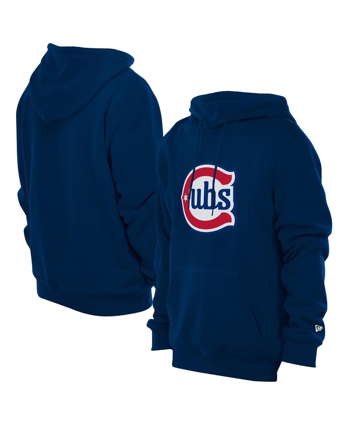 Men's Navy Chicago Cubs Star Alternative Logo Pullover Hoodie - Navy