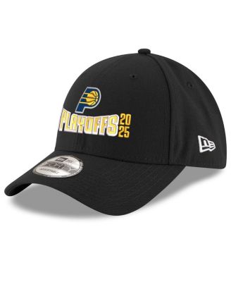 New Era - Men's Black Indiana Pacers 2025 NBA Playoffs 9FORTY A-Frame M-Crown Adjustable Hat