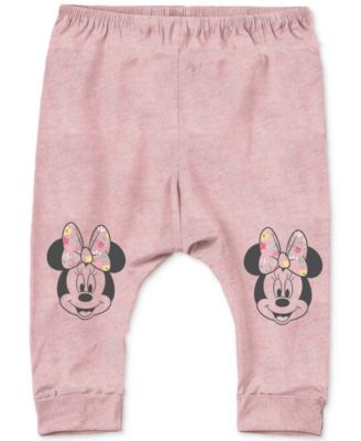 Baby Girls 3-Pc. Minnie Mouse Bodysuits & Joggers Set