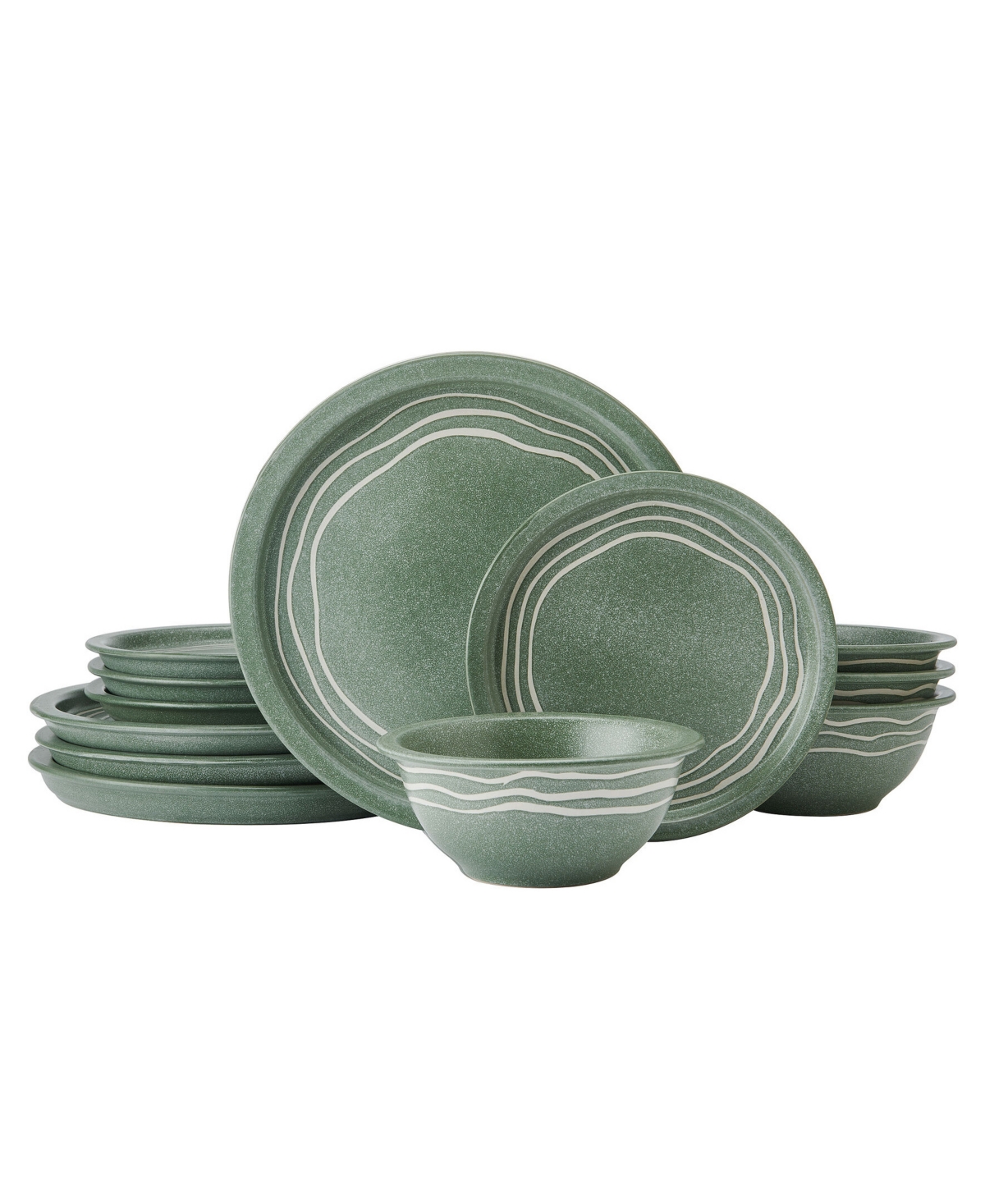 Natures Pallet Sage 12-Pc. Dinnerware Set, Service for 4 - Sage