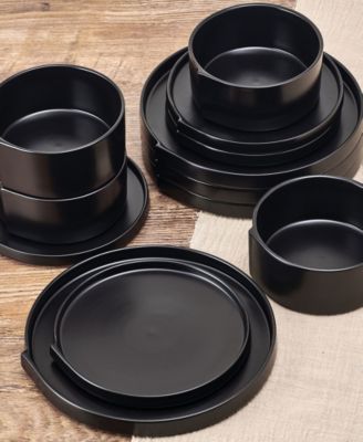 Contemporary Edge 12 Pc. Dinnerware Set, Service for 4