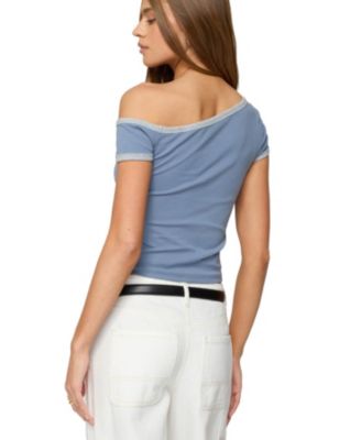 Women's Lorna Contrast Off Shoulder Top