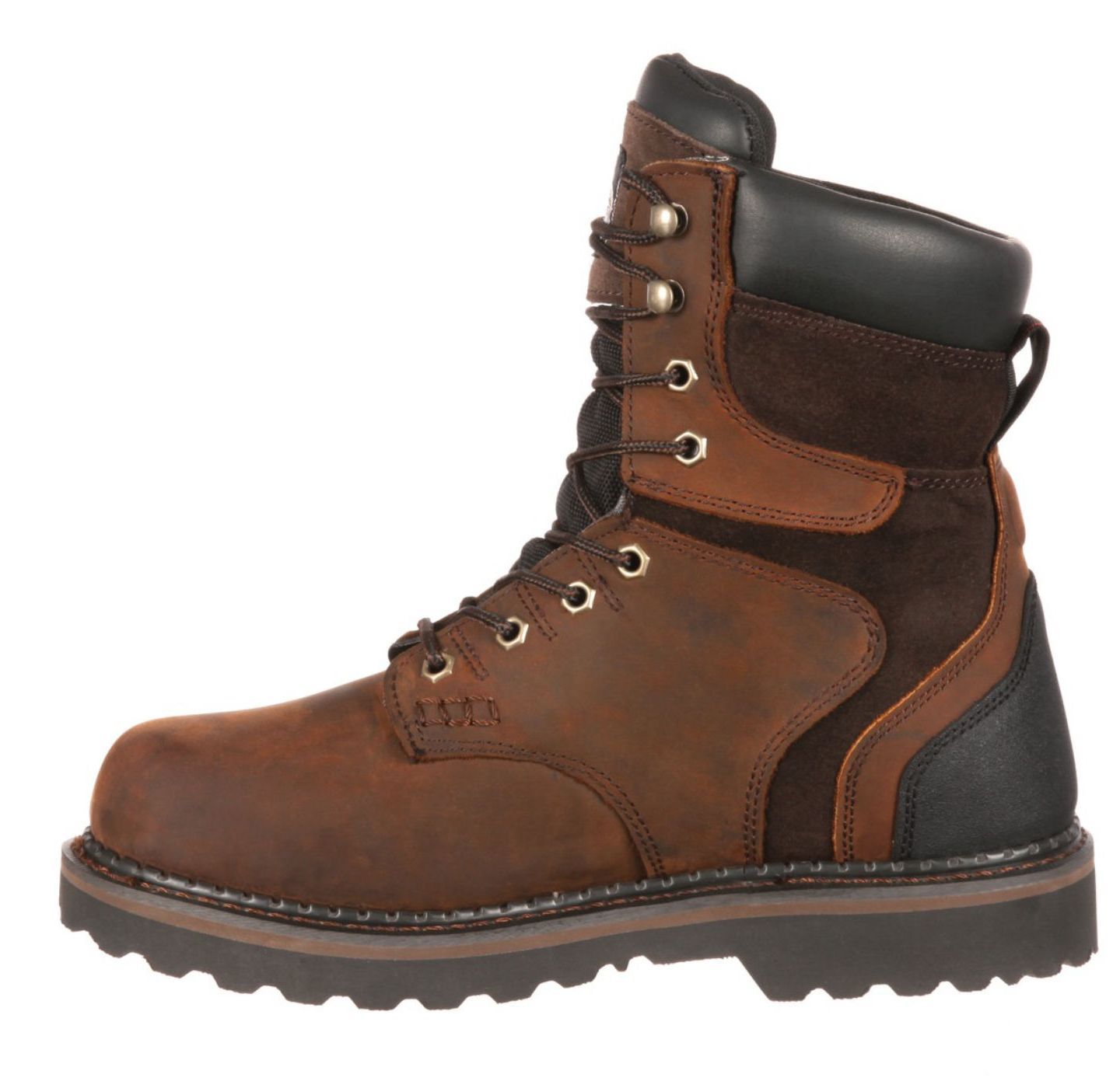 Мужские ботинки GEORGIA BOOT Brookville Waterproof 8" Work Boot, цвет: Тёмный коричневый — фото 7