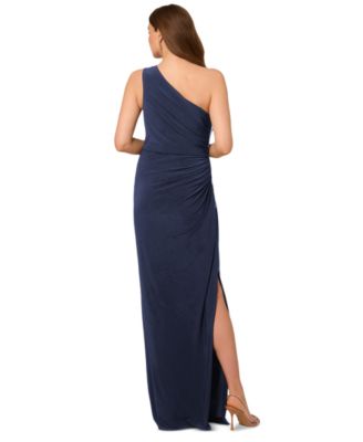 Women's One-Shoulder Embellished Gown