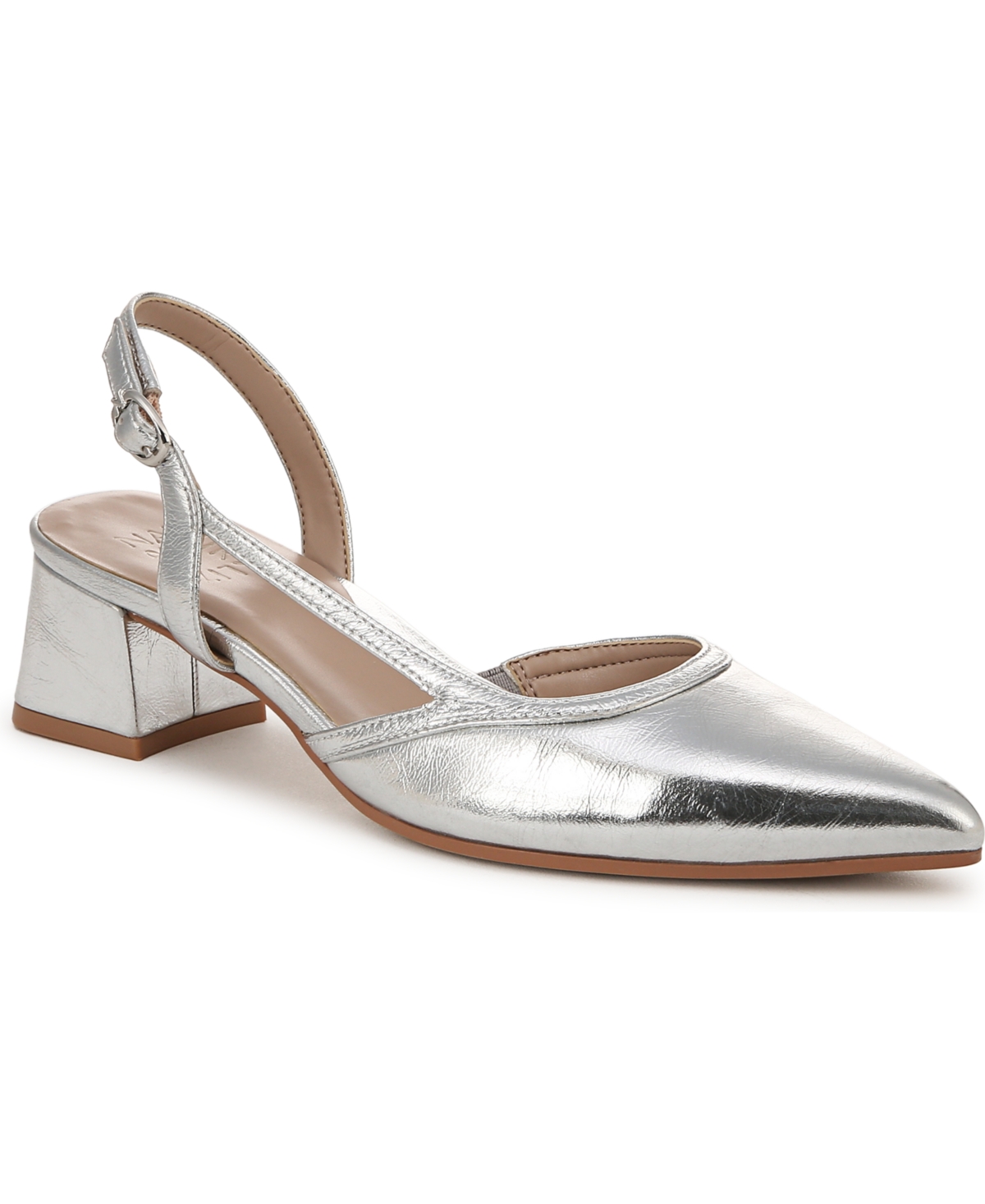 Women's Mila Pointed Toe Slingback Pumps - Cranberry Leather