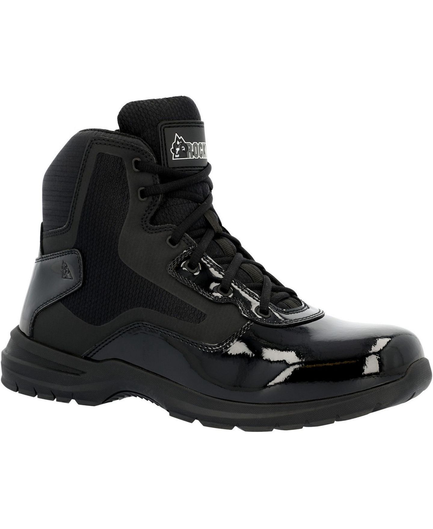 Мужские служебные ботинки Rocky Cadet 6" на боковой молнии, Black, цвет: Чёрный — фото 1