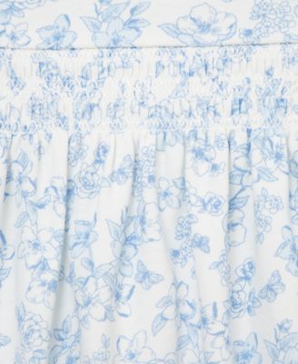 Baby Girls Cotton Headband, Smocked Floral-Print Tunic & Leggings, 3 Piece Set