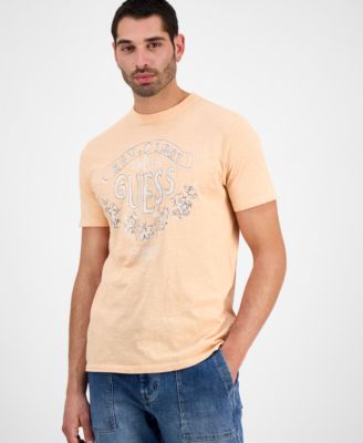 GUESS - Men's Timeless Short Sleeve Embroidered Logo Graphic T-Shirt