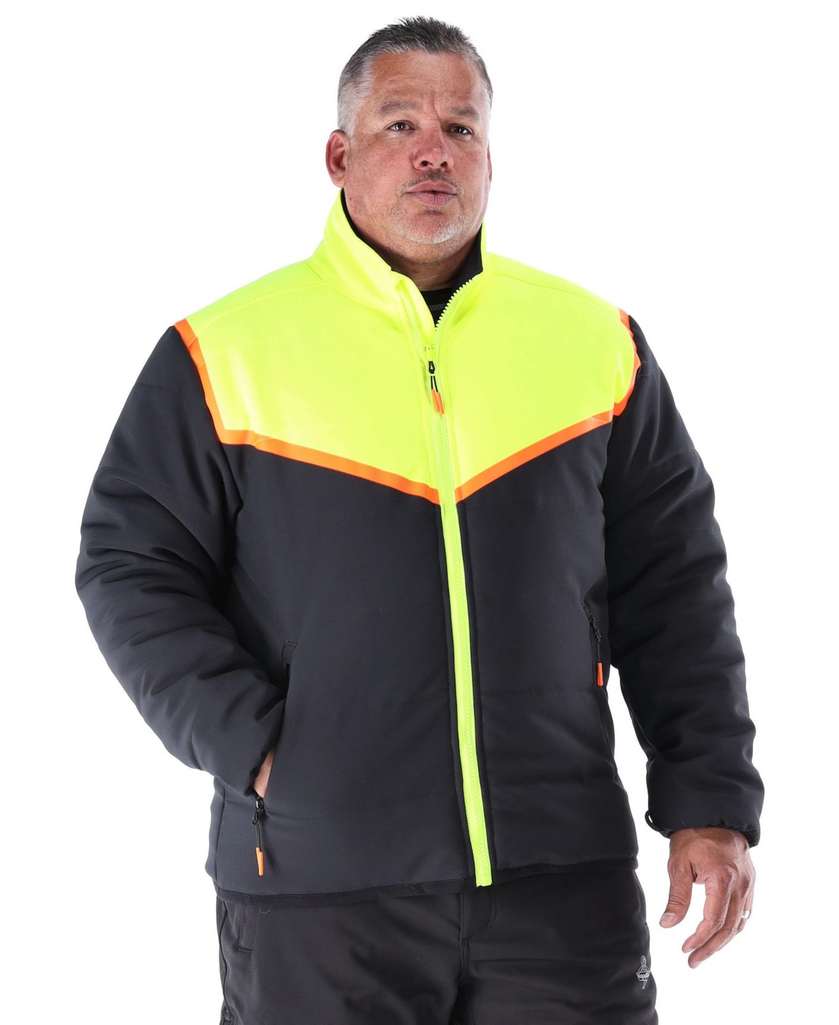 FrostFlex Insulated Quilted Jacket - -20Â°F Cold Protection, Flexible and Water-Repellent Workwear - Big & Tall - Black