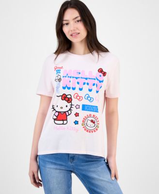 Love Tribe - Juniors' Hello Kitty Mixed Graphic T-Shirt