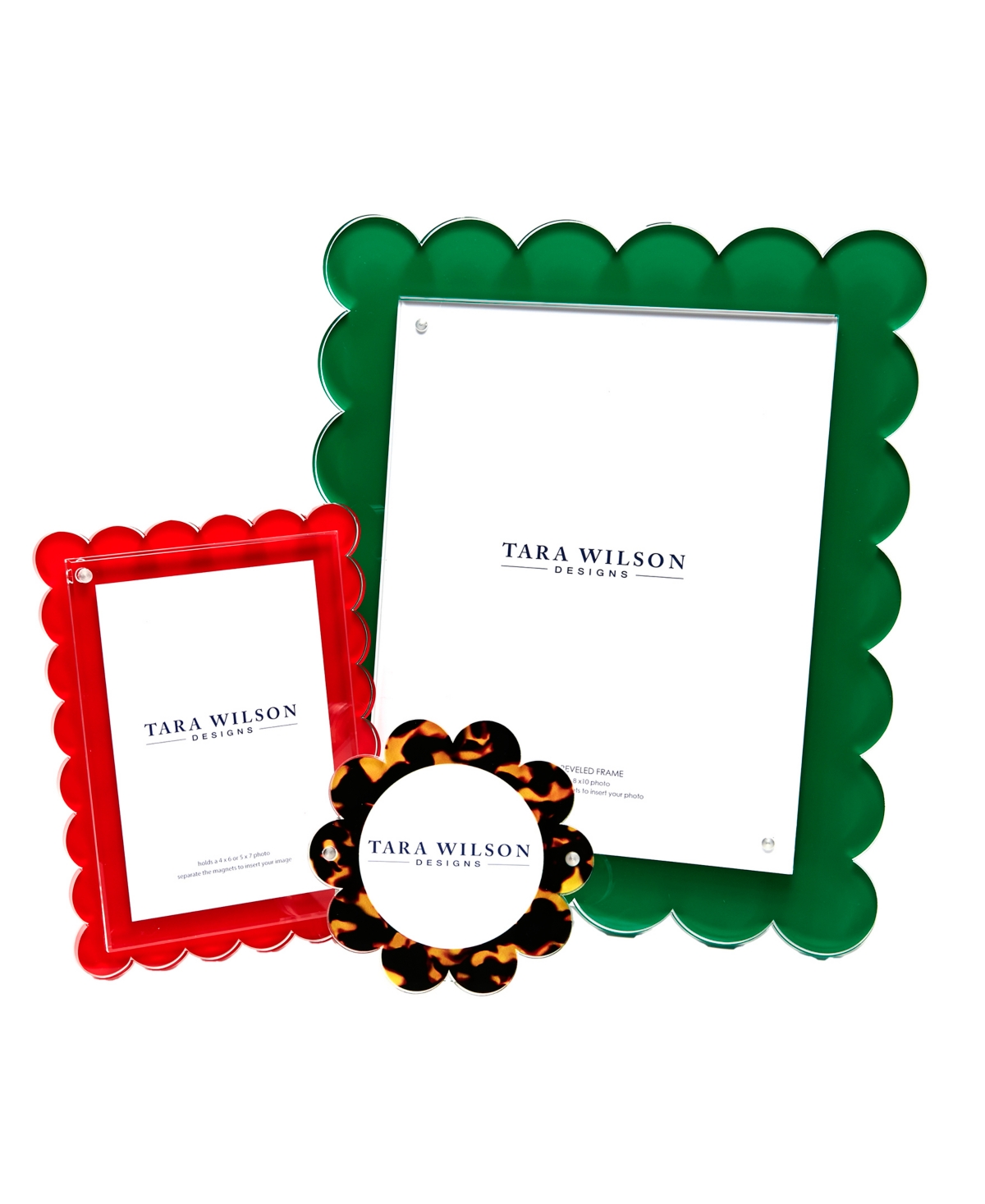 Tara Wilson Designs Scallop Frame, 4" X 6", 5" X 7"