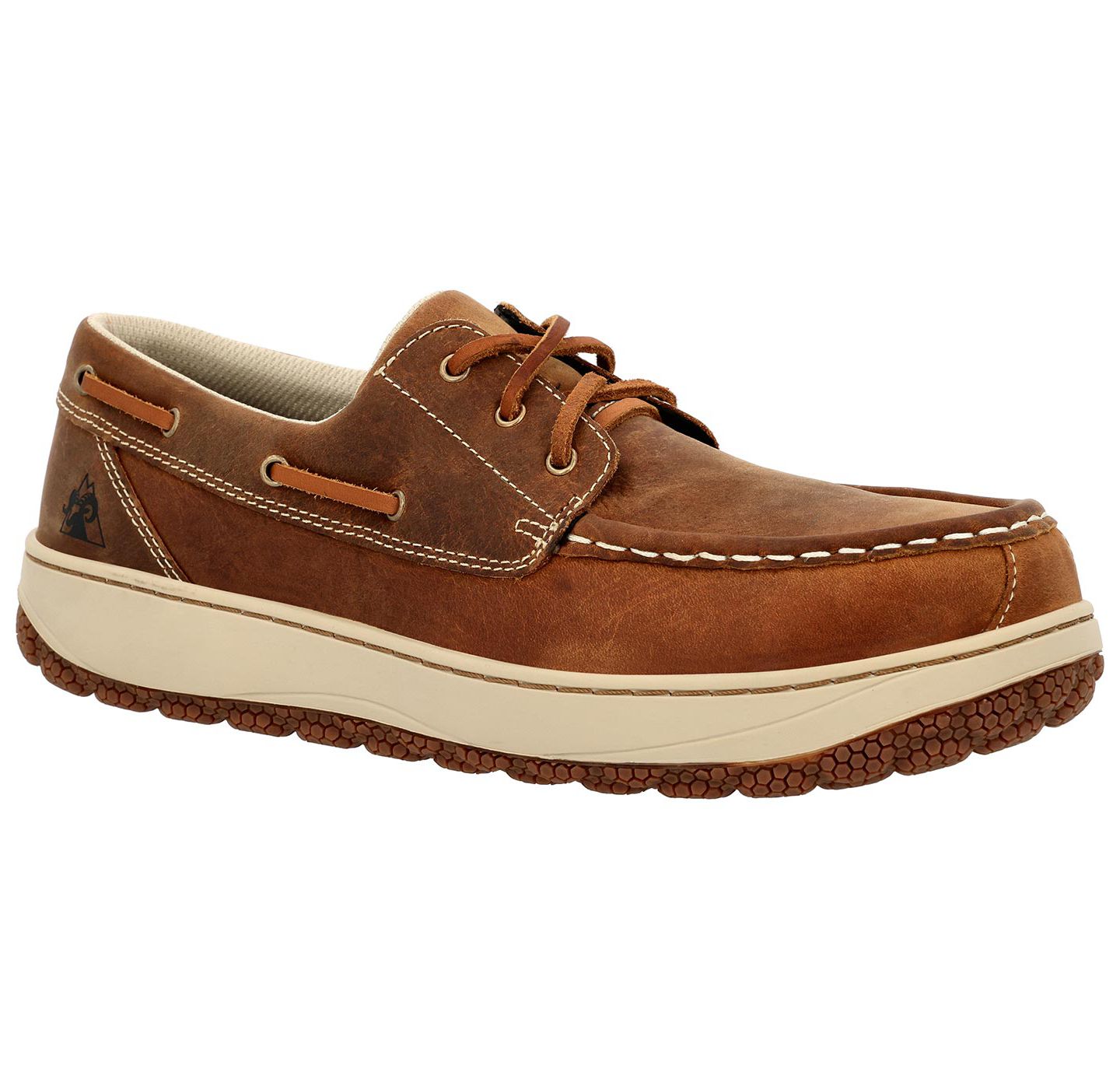 Мужские туфли ROCKY Dry-Strike SRX Composite Toe Work Shoe, цвет: Коричневый — фото 8