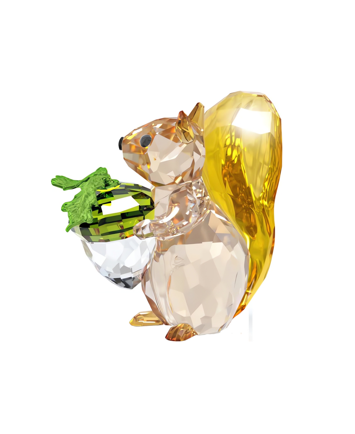 SWAROVSKI IDYLLIA SQUIRREL AND ACORN FIGURINE 
