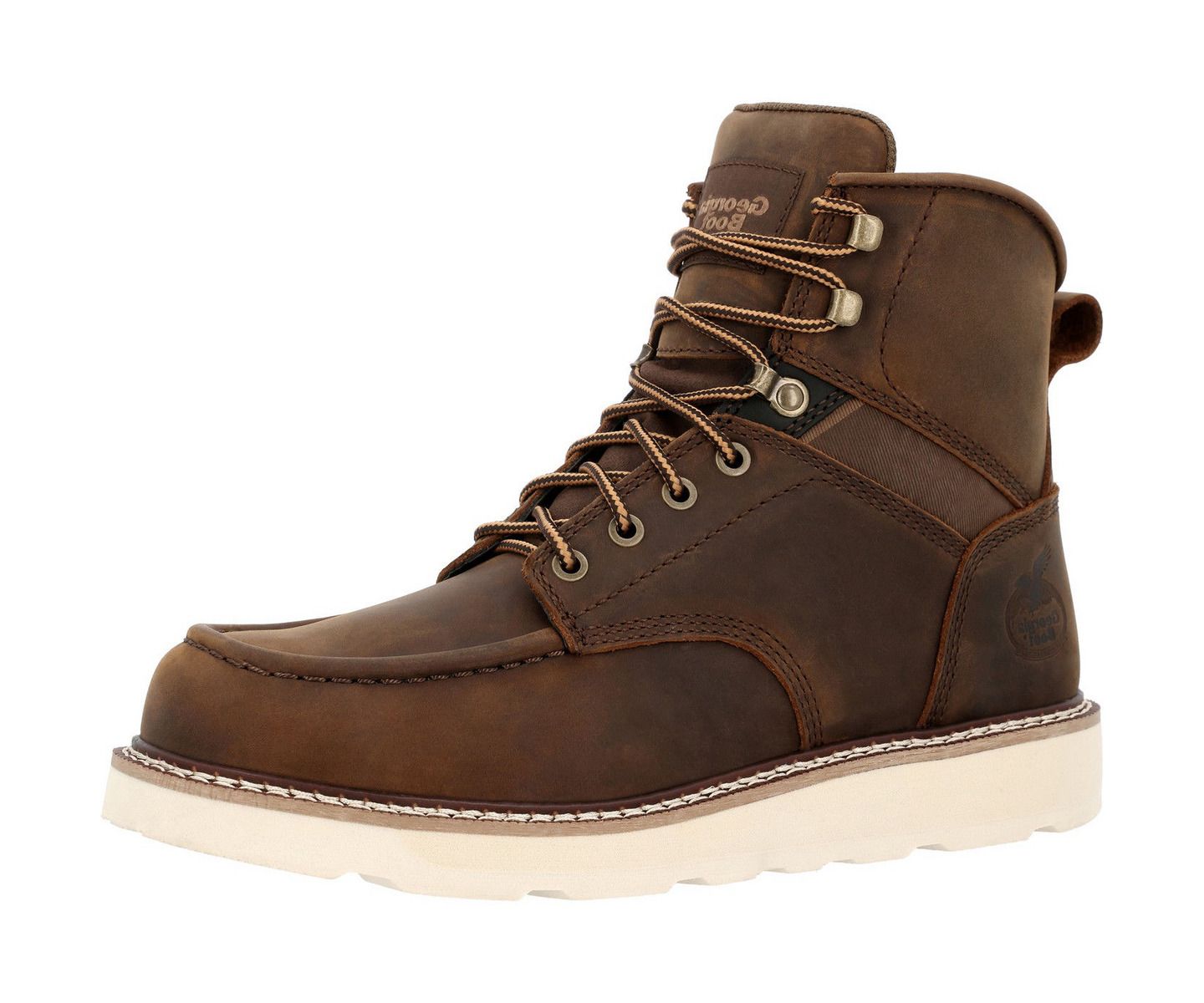 Мужские ботинки GEORGIA BOOT Core 37 Wedge Steel Toe Work Boot, цвет: Коричневый — фото 5