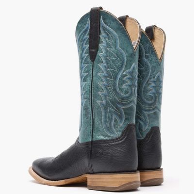 Men's Arena Pro Black and Blue Lagoon Western Boot