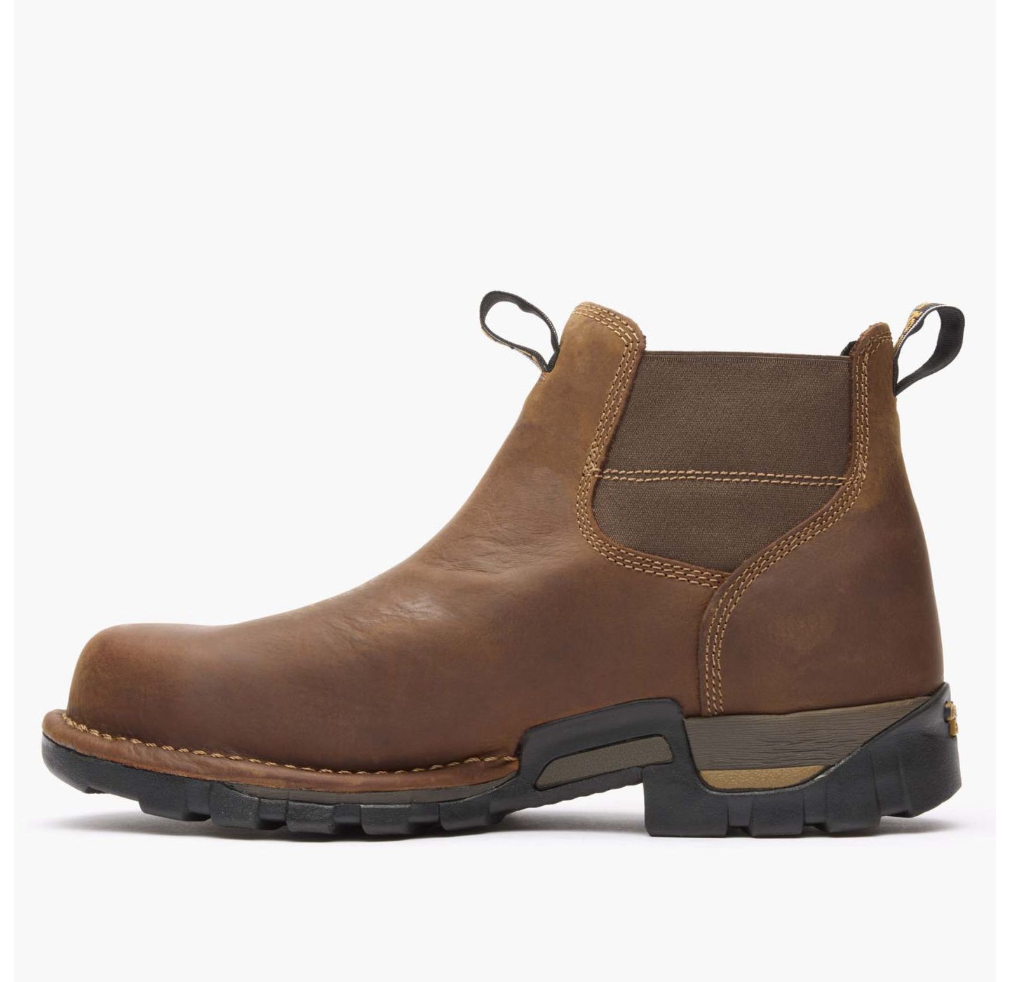 Мужские ботинки GEORGIA BOOT Eagle One Steel Toe Waterproof Chelsea Work Boot, цвет: Коричневый — фото 5