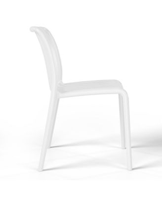 3-Piece Outdoor Patio Bistro Balcony Furniture Set With Stackable Chairs