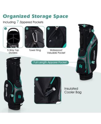 11 Pieces Complete Golf Club Package Set-Green