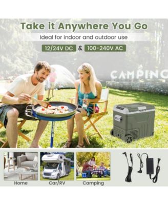 12 Volt Car Refrigerator Portable Car Fridge with Adjustable Range