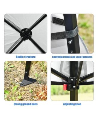 7 x 7 Feet Pop-up Canopy Tent with Carry Bag and 4 Stakes