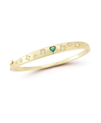 Sterling Heart Bangle
