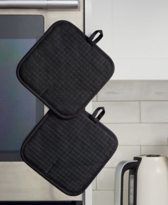 Gourmet Series Gridlines Pot Holder Set, Pack of 2