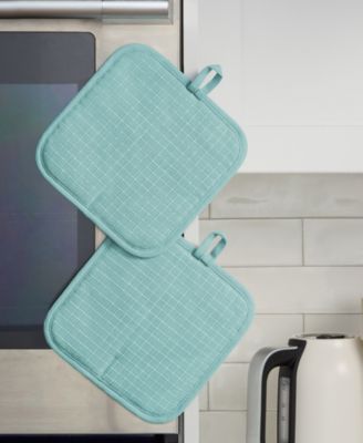 Gourmet Series Gridlines Pot Holder Set, Pack of 2