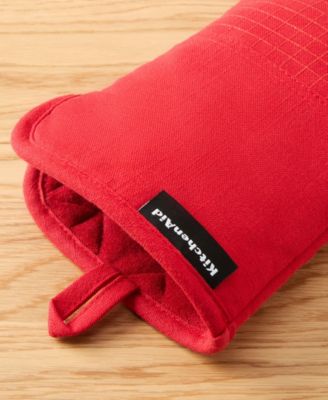Gourmet Series Gridlines Oven Mitts Set, Pack of 2