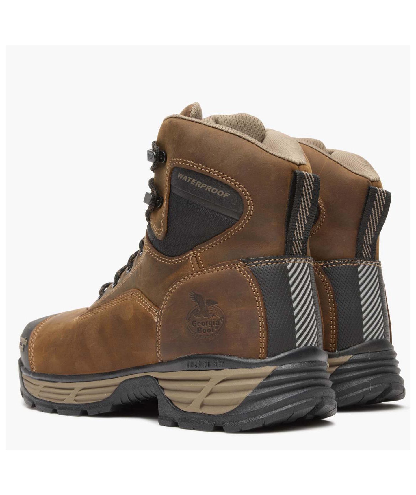 Мужские ботинки GEORGIA BOOT Durablend Edge 6" Waterproof Alloy Toe Work Boot, цвет: Коричневый — фото 6