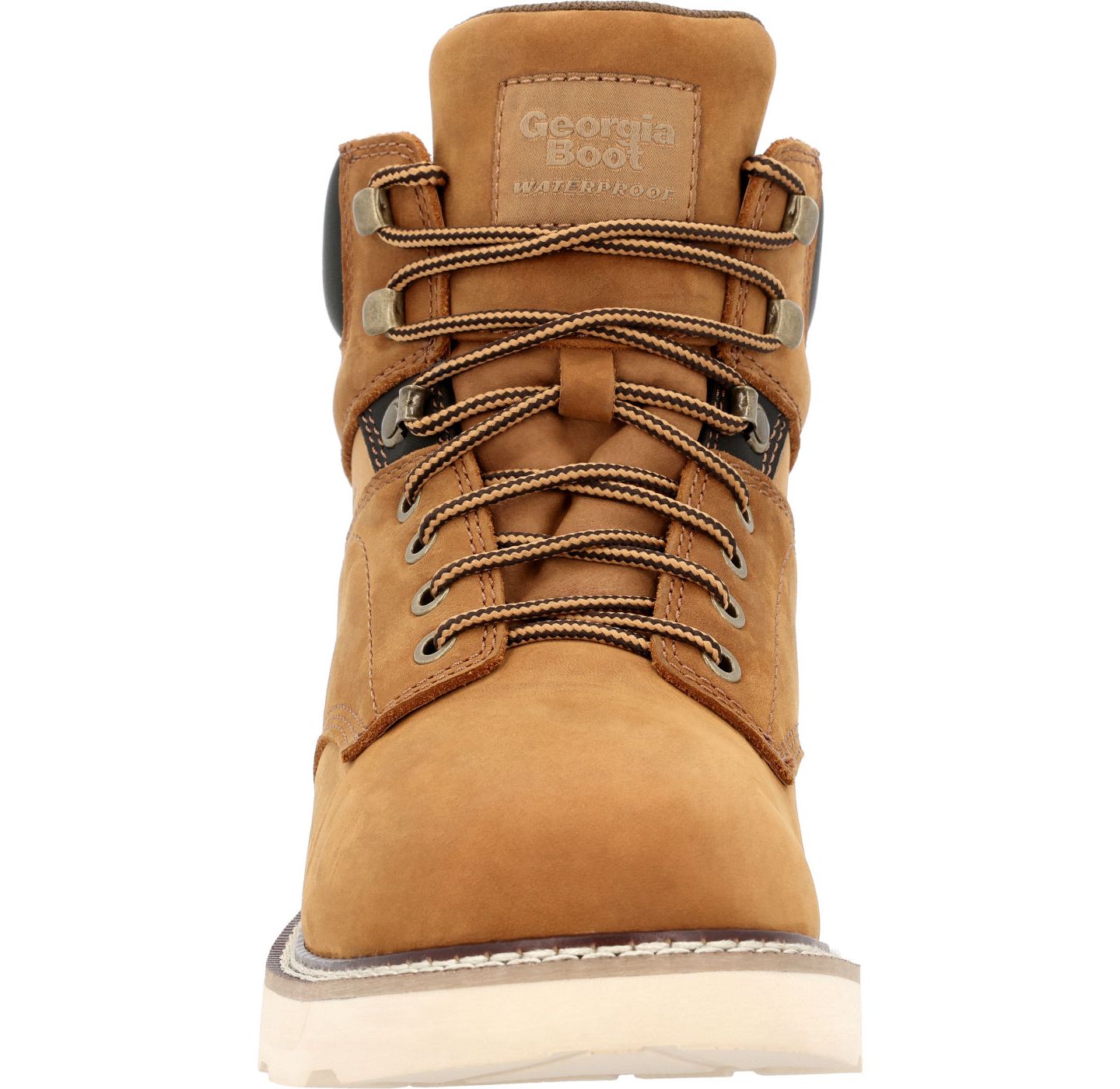 Мужские ботинки GEORGIA BOOT Core 37 Wedge Steel Toe Waterproof Work Boot, цвет: Золотой — фото 2