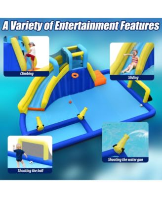 6-in-1 Inflatable Water Slide Jumping House without Blower