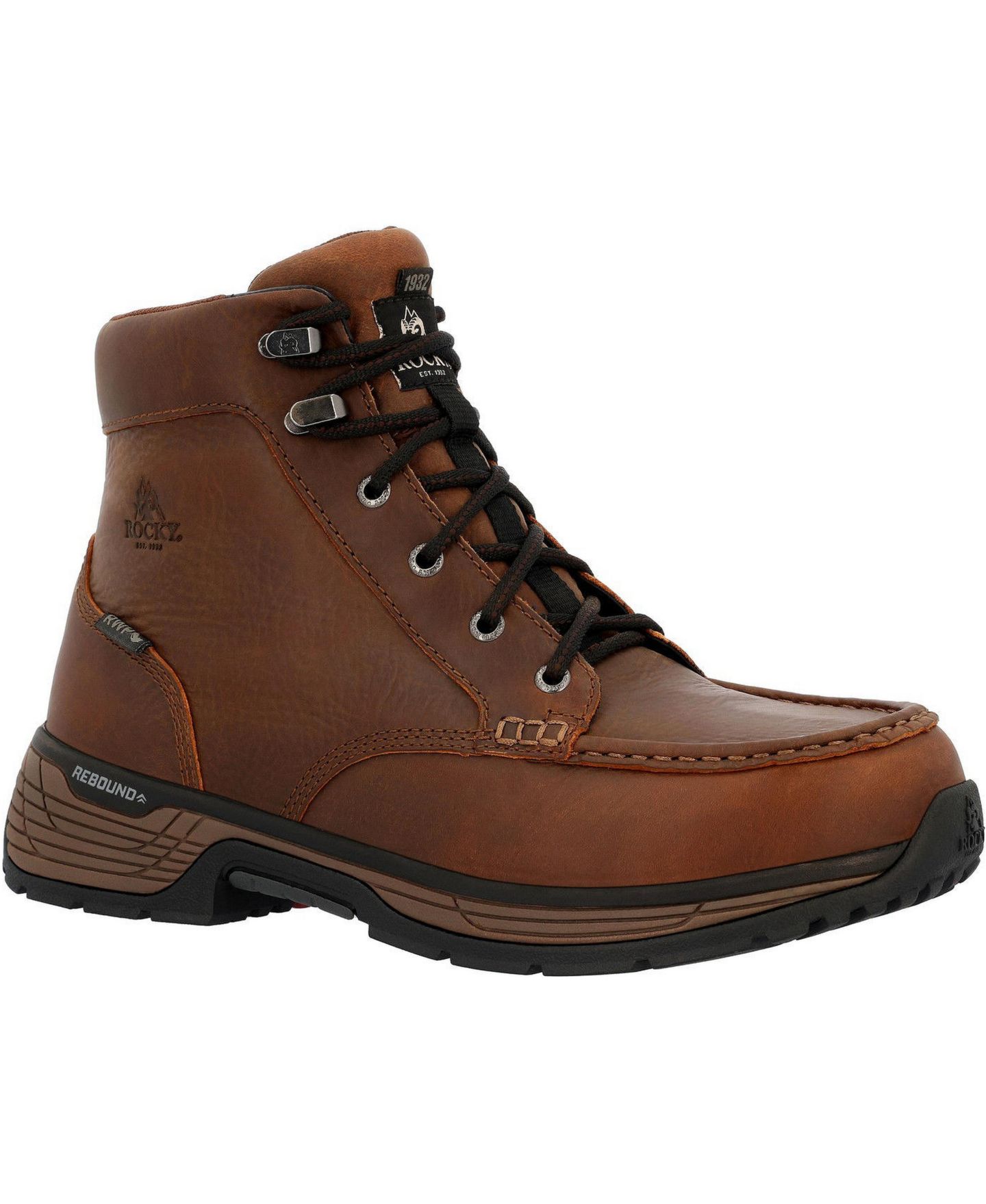 Мужские ботинки ROCKY Treadflex 6" Waterproof Work Boot, цвет: Crazy Horse — фото 1
