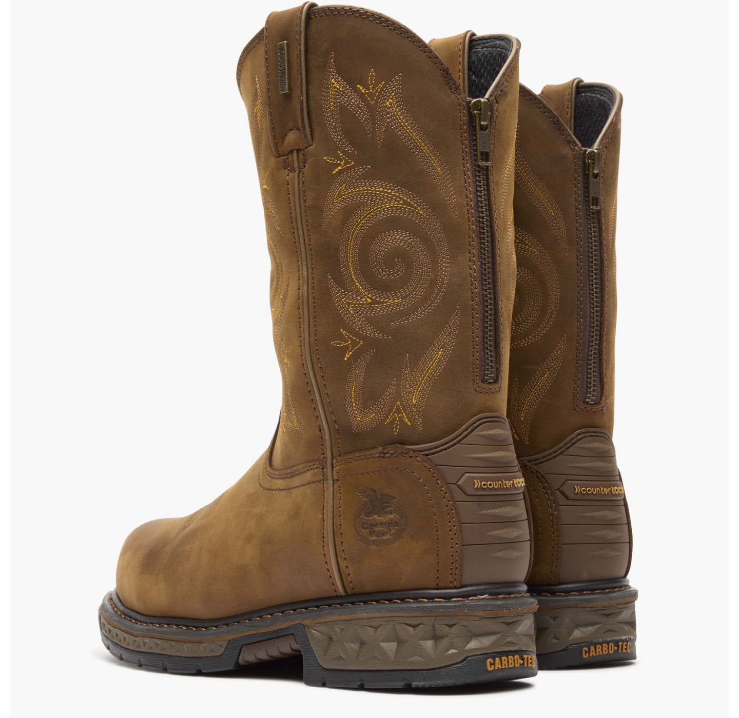 Мужские ботинки GEORGIA BOOT Carbo-Tec LT Composite Toe Waterproof Work Wellington, цвет: Коричневый — фото 4