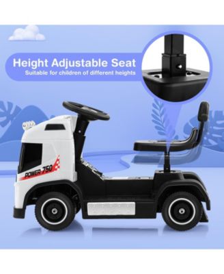 6V Kids Electric Ride-on Truck with Height Adjustable Seat