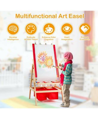 Flip-Over Double-Sided Kids Art Easel