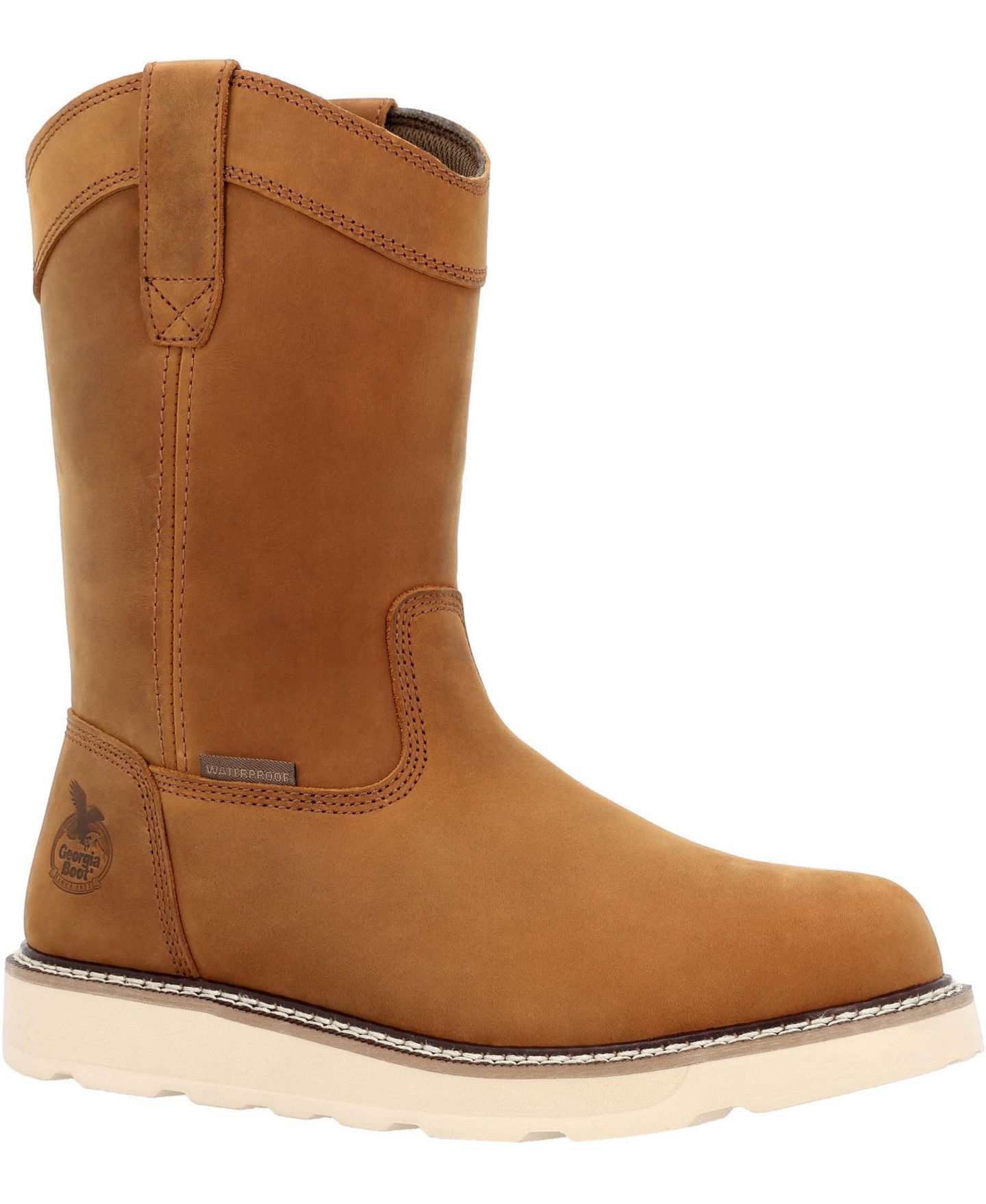 Мужские ботинки GEORGIA BOOT Core 37 10" Waterproof Pull On Wedge Boot, цвет: Коричневый — фото 1