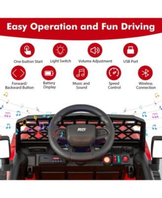 12V Kids Ride on Truck Car with Parental Remote and Music Player